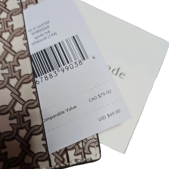 Kate Spade 2 pc. Link Satchel Bag/Matching Card Holder Cream/Beige Crossbody NWT - Picture 15 of 15